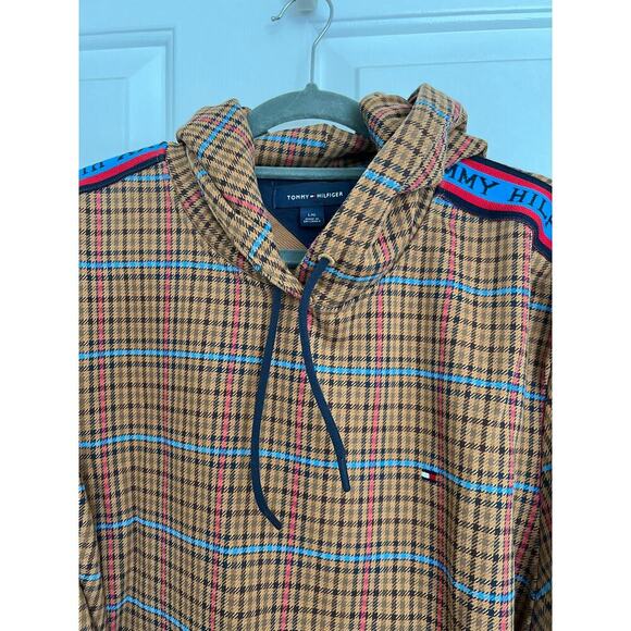 Tommy Hilfiger Plaid Pullover Hoodie Sweatshirt $130 MSRP - Picture 5 of 5
